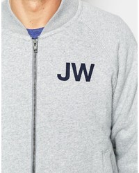 Мужской серый бомбер от Jack Wills