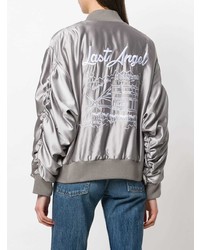 Женский серый бомбер от Chiara Ferragni