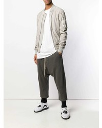 Мужской серый бомбер от Rick Owens