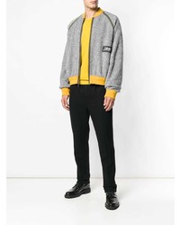 Мужской серый бомбер от Oamc