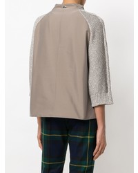 Женский серый бомбер от Herno