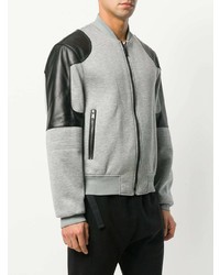 Мужской серый бомбер от Versace