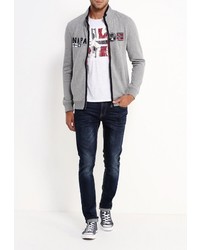 Мужской серый бомбер от Napapijri