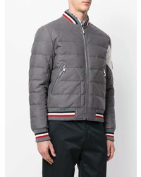 Мужской серый бомбер от Moncler