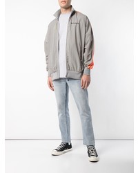 Мужской серый бомбер от Palm Angels