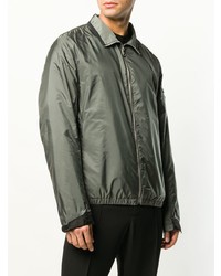 Мужской серый бомбер от Prada