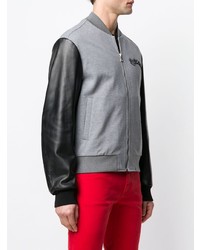 Мужской серый бомбер от Versace