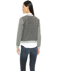 Женский серый бомбер от Madewell