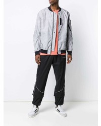 Мужской серый бомбер от Stone Island Shadow Project