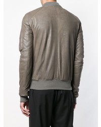 Мужской серый бомбер от Rick Owens