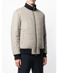 Мужской серый бомбер от Barba