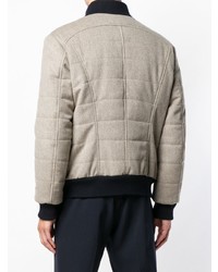 Мужской серый бомбер от Barba