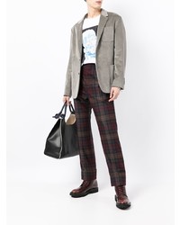 Мужской серый вельветовый пиджак от Paul Smith