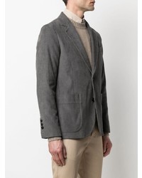 Мужской серый вельветовый пиджак от Ami Paris