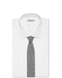 Мужской серый вязаный галстук от Hugo Boss