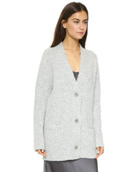 Женский серый вязаный кардиган от Nili Lotan