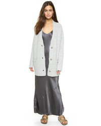 Женский серый вязаный кардиган от Nili Lotan