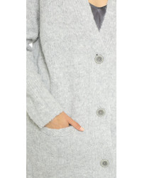 Женский серый вязаный кардиган от Nili Lotan