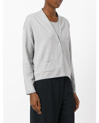 Женский серый вязаный кардиган от Le Tricot Perugia