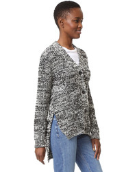 Женский серый вязаный кардиган от No.21