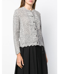 Женский серый вязаный кардиган от Marc Jacobs