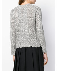 Женский серый вязаный кардиган от Marc Jacobs