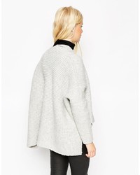 Женский серый вязаный открытый кардиган от Asos