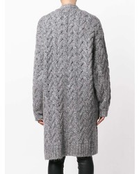 Женский серый вязаный открытый кардиган от Essentiel Antwerp