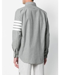 Мужской серый вязаный пиджак от Thom Browne