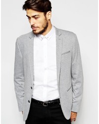 Мужской серый вязаный пиджак от Asos