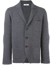 Мужской серый вязаный пиджак от Bally