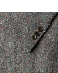 Мужской серый вязаный пиджак от Boglioli