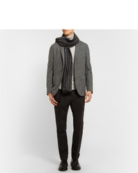 Мужской серый вязаный пиджак от Boglioli