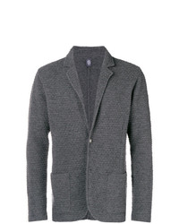 Мужской серый вязаный пиджак от Eleventy