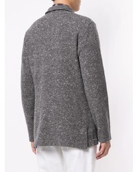Мужской серый вязаный пиджак от Brunello Cucinelli