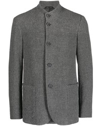 Мужской серый вязаный пиджак от Giorgio Armani