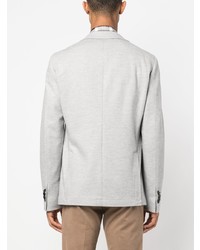 Мужской серый вязаный пиджак от Peserico