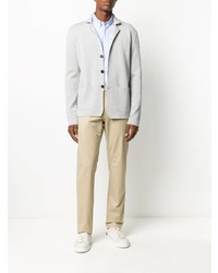 Мужской серый вязаный пиджак от Roberto Collina