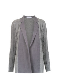 Женский серый вязаный пиджак от Mara Mac