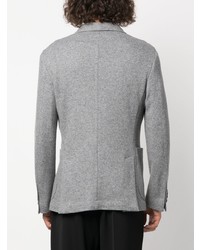 Мужской серый вязаный пиджак от Barba