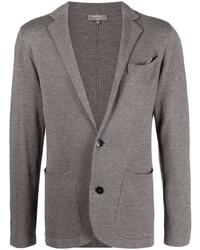 Мужской серый вязаный пиджак от N.Peal