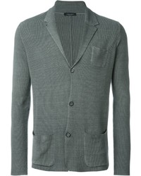 Мужской серый вязаный пиджак от Roberto Collina
