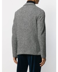 Мужской серый вязаный пиджак от Harris Wharf London