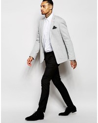 Мужской серый вязаный пиджак от Asos