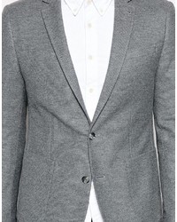 Мужской серый вязаный пиджак от Asos