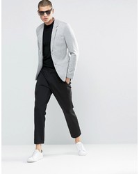 Мужской серый вязаный пиджак от ONLY & SONS