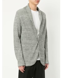 Мужской серый вязаный пиджак от Attachment