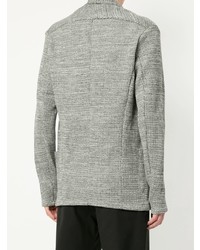 Мужской серый вязаный пиджак от Attachment
