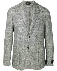 Мужской серый вязаный пиджак от Z Zegna