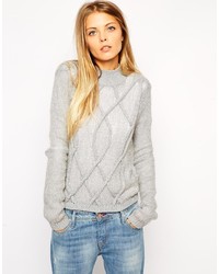 Женский серый вязаный свитер от Asos